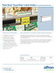 Data Strip® SuperGrip® Label Holder Cooler Freezer Shelving
